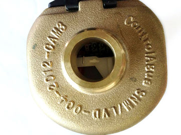 Contador del agua de cobre amarillo del pistón rotatorio ISO frío 4064 R160, LXH-15A