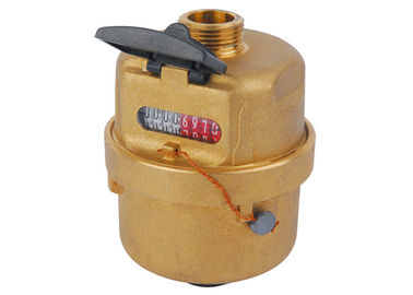 Clase volumétrica de cobre amarillo C, LXH-15A del metro ISO4064 de la agua fría del pistón rotatorio