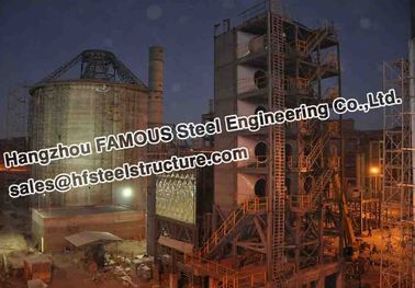 Planta industrial del cemento de Bolivia de las fabricaciones del acero estructural
