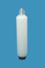 cartucho de filtro plisado de 70m m/0,10 micrones pequeño conveniente para el pequeño lote y la filtración crítica del líquido/del gas