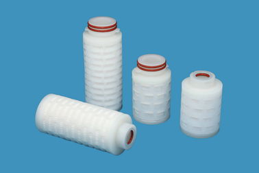 cartucho de filtro plisado de 70m m/0,20 micrones pequeño conveniente para el pequeño lote y la filtración crítica del líquido/del gas