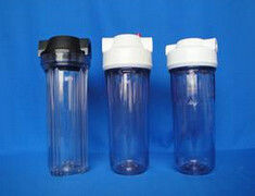 hogar cárter del filtro plástico transparente de 5 pulgadas para la filtración del agua