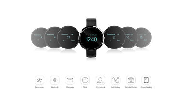 Reloj elegante de los deportes del podómetro de D360 Bluetooth para el teléfono del androide/IOS