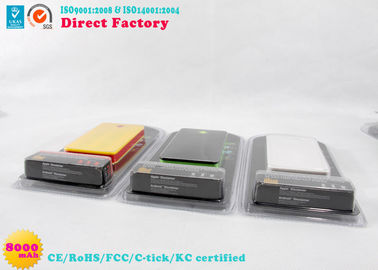 Los móviles de la batería del Li-polímero del OEM/del ODM del plástico accionan el banco 8000mah para los productos de Digitaces