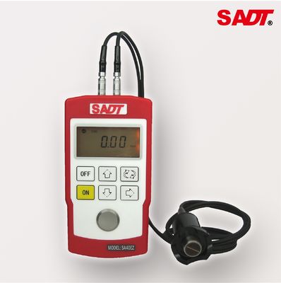 Indicador de grueso ultrasónico portátil eco del pulso de 0.8m m - de 225m m con la punta de prueba dual